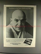 1976 Gillette Twinjector Ad w/ Telly Savalas - Cut Here - £14.78 GBP