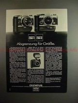 1977 Olympus OM-1, OM-2 Camera Ad, in German - GroBe - £14.74 GBP