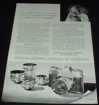 1961 Kodak Retina III Camera Ad, Microscopic! - £14.78 GBP