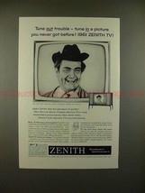 1961 Zenith Television Ad w/ Red Skelton - Tune In!! - £14.74 GBP