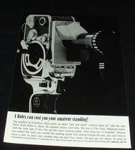 1962 Bolex Zoom Reflex 8 Movie Camera Ad!!! - £14.55 GBP