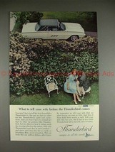 1962 Ford Thunderbird Ad - What to Tell Your Wife!!! - £14.48 GBP