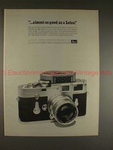 1962 Leica Camera Ad - Almost As Good As A Leica, NICE! - £14.72 GBP