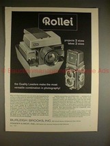 1962 Rollei Rolleiflex Camera Ad - Projects 3 Sizes!! - $18.49