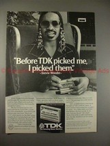 1980 TDK Tape Ad w/ Stevie Wonder - I picked Them!! - £14.52 GBP