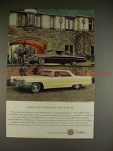 1965 Cadillac Ad w/ 1963 Sedan de Ville - Greatness!! - $18.49