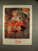1965 Coke Coca-Cola Ad - Things Go Better - Fall Leaves - £14.69 GBP