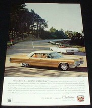 1966 Cadillac Hardtop Sedan DeVille Ad, NICE! - £14.57 GBP