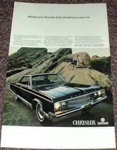 1968 Chrysler New Yorker Ad, Favorite Chair!! - £14.81 GBP