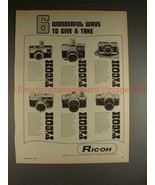 1969 Ricoh Camera Ad - TLS Singlex 126C-Flex Super Shot - £14.55 GBP