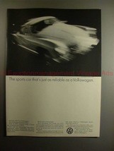 1969 Volkswagen Karmann Ghia Car Ad - Just as Reliable! - £14.78 GBP