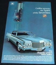 1970 Cadillac Ad, Spirit of the Seventies!!! - $18.49