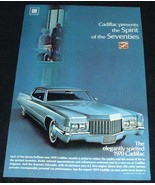 1970 Cadillac Ad, Spirit of the Seventies!!! - £14.73 GBP