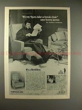 1970 Berkline Recliner Chair Ad w/ Sonny James!! - $18.49