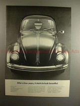 1969 Volkswagen Beetle Car Ad, Starts to Look Beautiful - £14.76 GBP