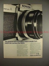 1970 Konica Autoreflex-A Camera Ad - You Deserve More! - £14.48 GBP