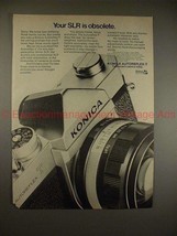 1970 Konica Autoreflex-T Camera Ad - Your SLR Obsolete! - $18.49