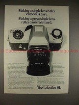 1970 Leica Leicaflex SL Camera Ad - Great is Hard!! - $18.49