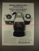 1970 Leica Leicaflex SL Camera Ad - Great is Hard!! - £14.77 GBP