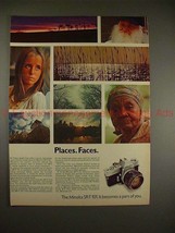 1970 Minolta SR-T 101 Camera Ad - Places Faces, NICE!! - $18.49