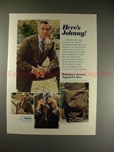 1973 Johnny Carson Apparel Ad - Bullwhip Twill, NICE! - £13.82 GBP