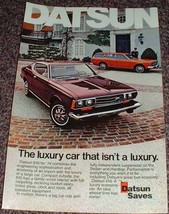 1974 Datsun 610 Car Ad, Luxury NICE!! - $18.49