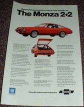 1975 Chevrolet Monza 2+2 Car Ad, NICE!!! - £14.44 GBP