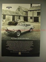 1975 MG Midget Car Ad - The Affordable Legend, NICE!! - £14.50 GBP