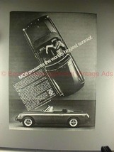 1976 MG MGB Car Ad - The World&#39;s Biggest Sunroof!! - $18.49