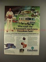 1977 Coachmen RV Ad w/ Gale Sayers - Freedom Sale!! - $18.49