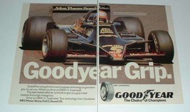 1978 2-page Goodyear G800+S Tires Ad w/ Mario Andretti! - £14.53 GBP