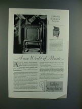 1928 Balkite Symphonion Radio Ad - A New World - £14.73 GBP