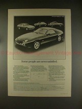 1978 Porsche 924, 911SC, Turbo &amp; 928 Car Ad - Satisfied - £14.65 GBP