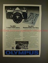 1978 Olympus OM-1 Camera Ad - The Compact SLR Camera!! - £14.46 GBP
