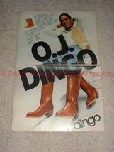 1979 Dingo Boots Boot 2-page Ad w/ O.J. Simpson!! - £14.76 GBP