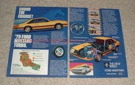 1979 Ford Mustang Turbo 2-page Ad - Sound the Charge!! - £14.44 GBP