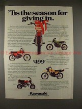1979 Kawasaki Motor Bike Ad, KD80M KV75 KDX80 KM100!! - £14.73 GBP