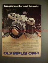 1979 Olympus OM-1 Camera Ad, On Assignment Around World - £14.46 GBP