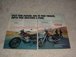 1980 Honda CB750F &amp; CB400T Hawk Motorcycle 2-page Ad!! - £14.46 GBP