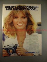 1980 Olympus OM-10 OM10 Camera Ad w/ Cheryl Tiegs NICE! - £14.87 GBP