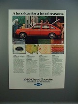 1980 Chevrolet Chevy Chevette Car Ad - A Lot of Car! - $18.49