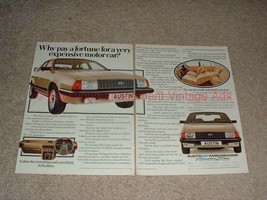 1982 2pg Austin Ambassador VandenPlas Car Ad - NICE! - $18.49