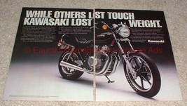 1981 Kawasaki KZ550LTD Motorcycle 2-page Ad, NICE!! - $18.49