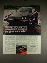 1982 Jaguar XJ-S Car Ad - Offered With So Much!! - $14.99