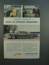 1959 Chrysler Windsor 4-Door Hardtop Car Ad - Revel - £14.54 GBP