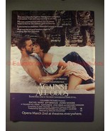 1983 Against All Odds Ad w/ Rachel Ward &amp; Jeff Bridges! - £14.78 GBP