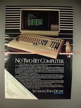 1983 Sanyo MBC-4050 Computer Ad, No Two-bit Computer!! - £14.54 GBP
