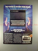 1983 Timex Sinclair 1000 Computer Ad - Power Within!! - $18.49