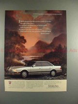 1988 Sterling Car Ad - With the Stealth of the Deer!! - £14.78 GBP