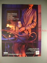 1991 Coke Coca-Cola Diet Caffiene Free Ad, Evening Free - $18.49